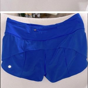 Blue lululemon shorts 2.5 inch size 10